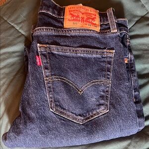 Levi's Dark Blue Slim Jeans for Men